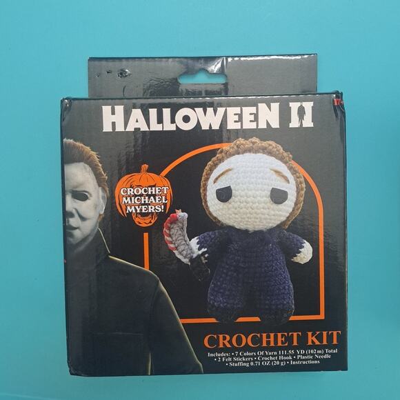Halloween 2 Michael Myers Stuffed Crochet Doll Kit Horror Movie Theme Craft 17+ - Picture 3 of 5